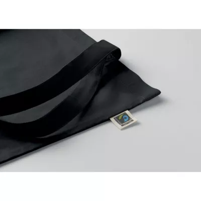 Torba bawełniana Fairtrade 180 g/m² OSOLE+ COLOUR - Czarny (MO2589-03)
