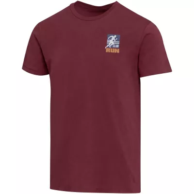 Balfour organiczna koszulka unisex o gramaturze 200 g/m² z krótkim rękawem i certyfikatem OCS - Głęboki bordowy (39557-DPBURGUN)