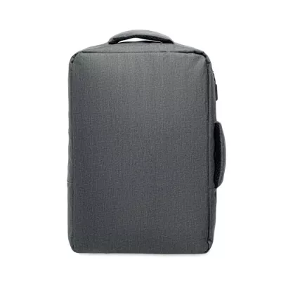 Plecak na laptop 15" z RPET LAUGAR - Kamienny Szary (MO2305-15)