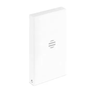 Powerbank solarny z aluminium 8000 mAh SOLAR POWERFLAT - Czarny (MO9051-03)