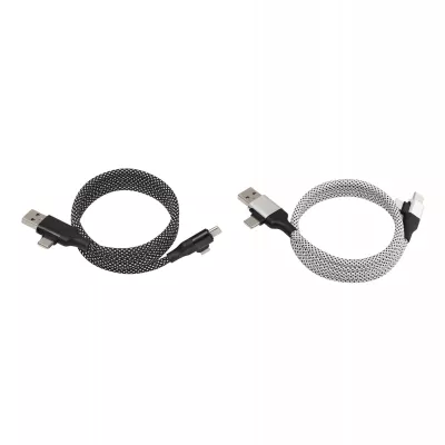 Kabel do ładowania i przesyłania danych - srebrny (56-1107413)