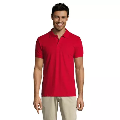 Koszulka polo męska 200 g/m² Sol's PRIME MEN - Czerwony (S00571-RD)
