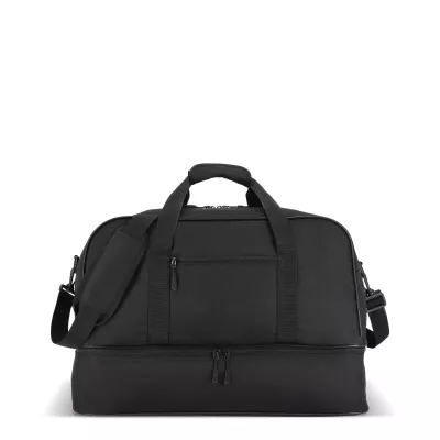 Torba sportowo-podróżna R-PET 600D 55,5 x 25 x 36 cm 50 l - czarny (LT95369-N0002)