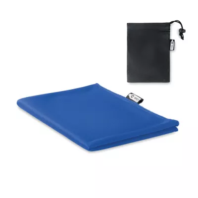 Ręcznik sportowy RPET z workiem 30x80 cm TUKO RPET - Niebieski (MO9918-37)