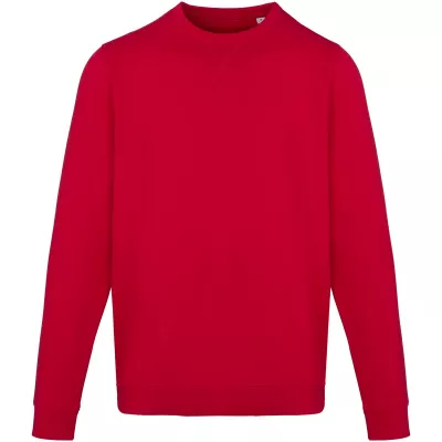 Jasper organiczna bluza unisex z recyklingu o gramaturze 280 g/m² z okrągłym dekoltem i certyfikatem OCS - Czerwony (39561-RED)