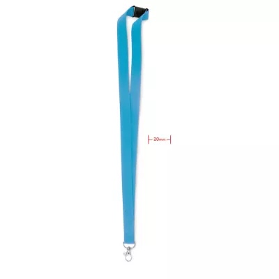 Smycz 20 mm ze złączką bezpieczeństwa PANY - Turkusowy (MO9354-12)
