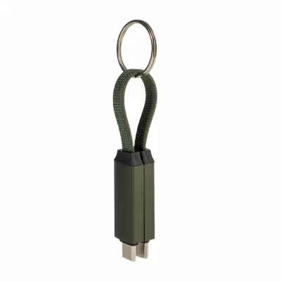 Keycab přívěsek na klíče 60W kabel USB-C - ciemno zielony (AP864151-07A)