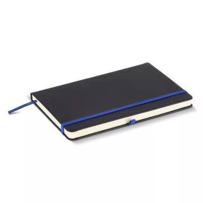 Notatnik Iroko z twardą okładką Laser A5 - czarno / niebieski (LT92090-N0211)