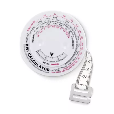 Miarka BMI z tworzywa ABS MEASURE IT - Bialy (MO8983-06)