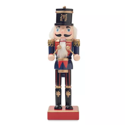 Dziadek do orzechów drewniany 25,5 cm JOLLY CRUNCH - Niebieski (CX1551-04)