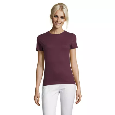 Koszulka damska dopasowana 150 g/m² Sol's REGENT WOMEN - Burgundy (S01825-BG)