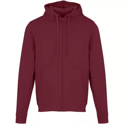 Jasper bluza unisex z kapturem z materiału organicznego pochodzącego z recyklingu z certyfikatem OCS, o gramaturze 280 g/m² - Głęboki bordowy (39666-DPBURGUN)