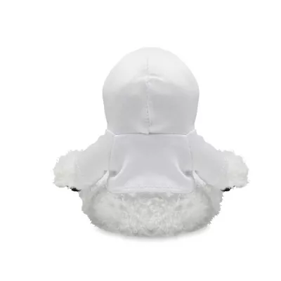 Maskotka panda w bluzie z kapturem PENNY - Bialy (MO6736-06)