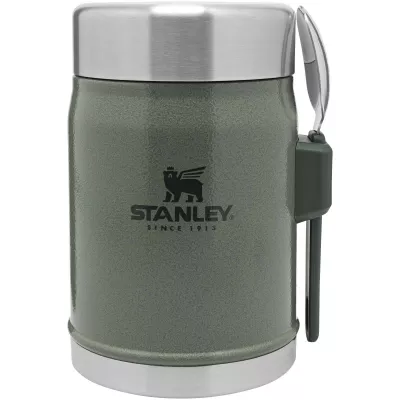 Słoik na żywność Stanley Legendary z łyżko-widelcem, o pojemności 400 ml - Leśny zielony (10088164)