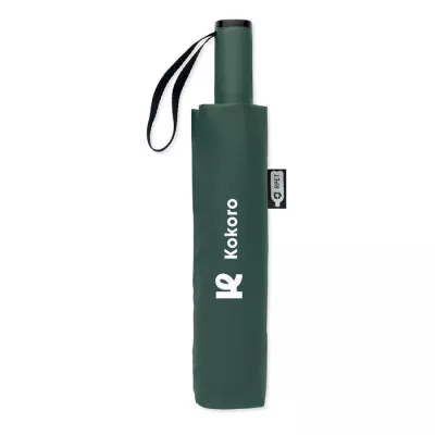Parasol odwrotny składany 23" z RPET AGUMBE - Zielony (MO2925-09)