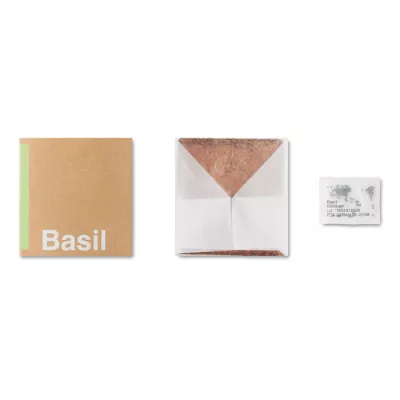 Zestaw do uprawy bazylii w torebce BASIL - Bezowy (MO9545-13)