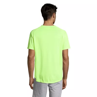 Koszulka sportowa męska raglan 140 g/m² Sol's SPORTY - Neon Yellow (S11939-NE)