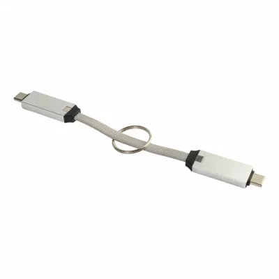 Keycab přívěsek na klíče 60W kabel USB-C - srebrny (AP864151-21)