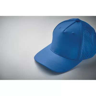 Czapka z daszkiem sportowa 5-panelowa 130 g/m² CAPO - Niebieski (MO2543-37)