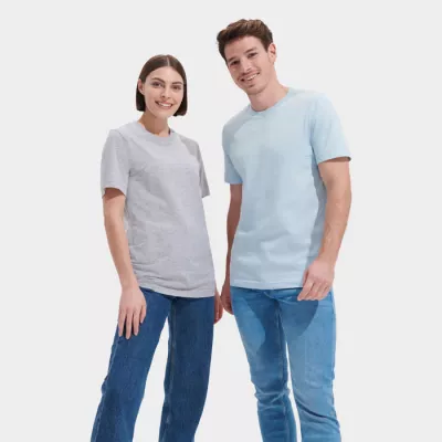 Koszulka unisex z czesanej bawełny Sol's TUNER - Jasno-Niebieski (S04203-LB)