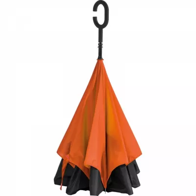 Parasol manualny odwrócony ø120 cm OLIVIA - pomarańczowy (4047610)