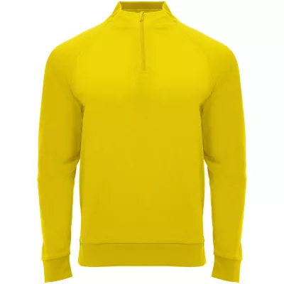 Epiro bluza unisex z długim rękawem i zamkiem błyskawicznym 1/4 200 g/m² - Żółty (R1115-YELLOW)