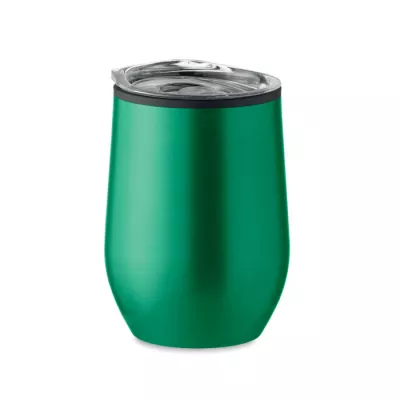 Kubek termiczny stalowy z pokrywką 350 ml CHIN CHAN - Zielony (MO6700-09)