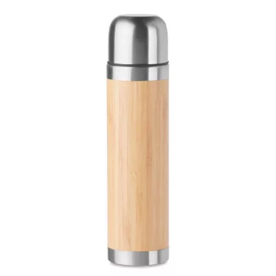 Termos stalowy z bambusową obudową 400 ml CHAN BAMBOO - Drewna (MO9991-40)