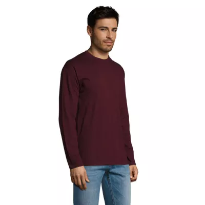 Koszulka męska z długim rękawem 150 g/m² Sol's MONARCH - Oxblood (S11420-OX)
