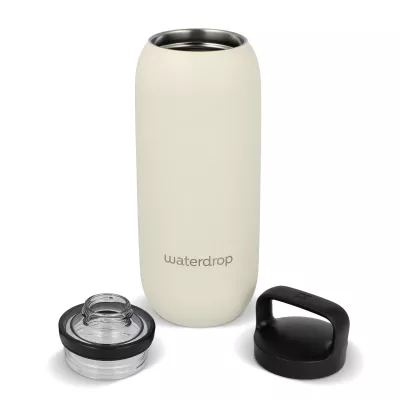 Termiczna butelka uniwersalna Waterdrop z ustnikiem 600 ml - beżowy (LT47000-N0055)