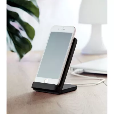 Ładowarka ze stojakiem 15W WIRESTAND - Czarny (MO9692-03)