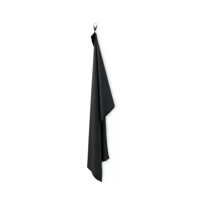 Ręcznik sportowy z mikrofibry 70x120 cm ATOLL 70 - Czarny (MO2762-03)