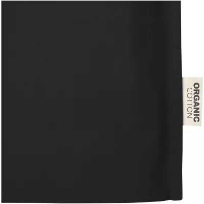 Odisha organiczna torba na zakupy z certyfikatem OCS o gramaturze 180 g/m² z pełnym dnem, 14 l  - Czarny (12078390)