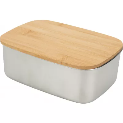 Lunch box ze sztućcami DIEST 1000 ml - beżowy (231313)