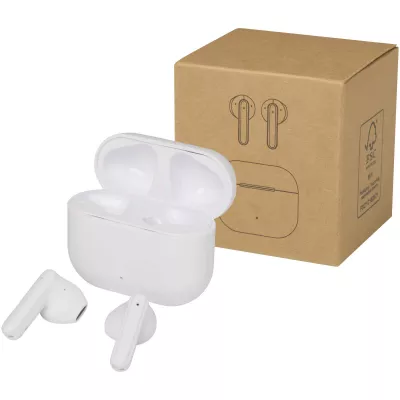 Altais zestaw słuchawkowy True Wireless z technologią Bluetooth® z tworzyw sztucznych pochodzących z recyklingu - Biały (12448101)