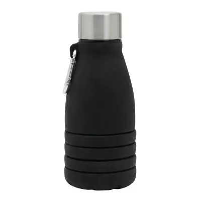 Składana butelka do picia 550 ml BIG GETS SMALL - czarny (56-0603190)
