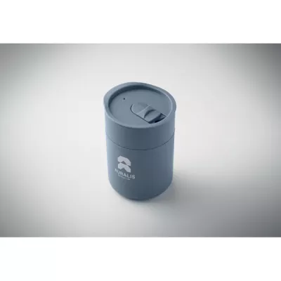 Kubek z PP z silikonową osłoną 330 ml GOBLET - Petrol (MO2773-20)