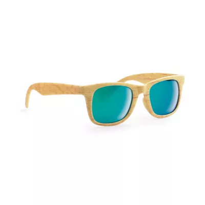 Okulary przeciwsłoneczne lustrzane UV400 WOODIE - Drewna (MO9022-40)