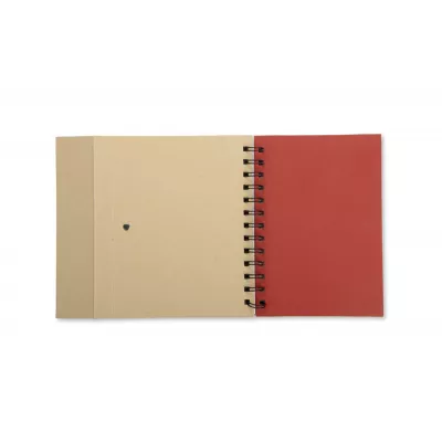 Notes kołowy B6 z długopisem MAGO - czerwony (17585-04)