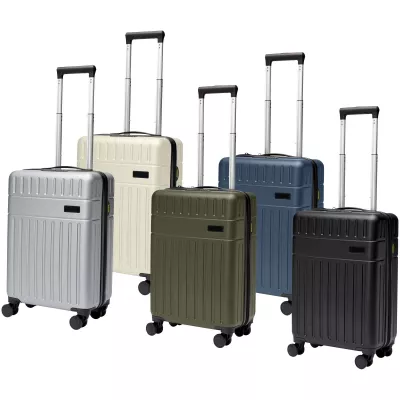 Rover twarda walizka na kółkach z tworzyw sztucznych pochodzących z recyklingu z certyfikatem GRS o wysokości 51 cm i pojemno - Hale Blue (13004955)