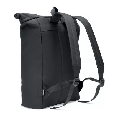 Plecak rolltop RPET 600D z wyściełanymi plecami NAPA - Czarny (MO6998-03)