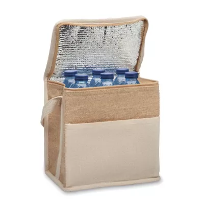 Torba chłodząca jutowa na butelki 3 l LONA - Bezowy (MO2503-13)