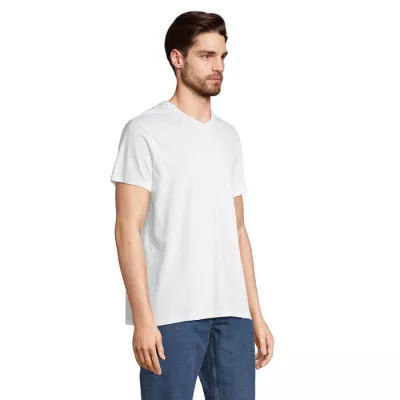 Koszulka unisex z dekoltem w serek Sol's REGENT V - Bialy (S04765-WH)