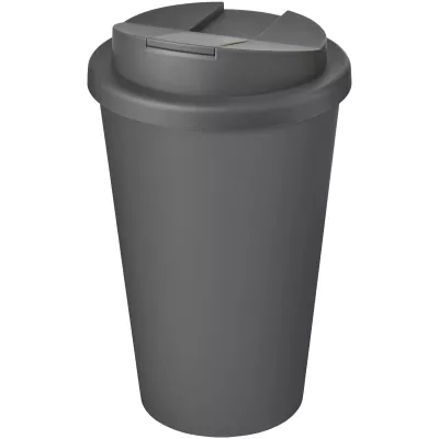 Kubek Americano® Eco z recyklingu o pojemności 350 ml z pokrywą odporną na zalanie - Szary (21042508)