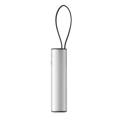 Powerbank aluminiowy 5000 mAh z kablem USB-C POWERTUBE - Srebrny Mat (MO3144-16)