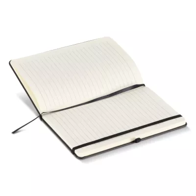 Notatnik Iroko z twardą okładką Laser A5 - czarno / czarny (LT92090-N0202)