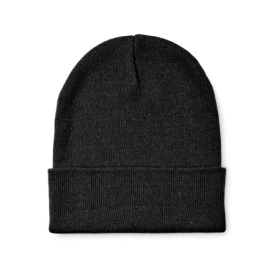 Czapka zimowa unisex z mankietem BEANIX - Czarny (MO2705-03)