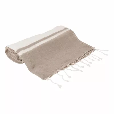 Tortuga ręcznik plażowy z recyklingowanej bawełny i torba ze ściągaczem - naturalny-a (AP800605-00)