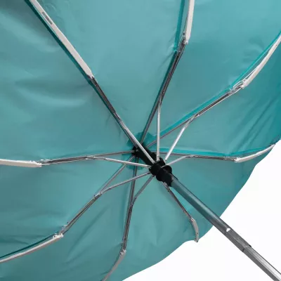 Automatyczny, wiatroodporny, kieszonkowy parasol BORA - turkusowy (56-0101284)