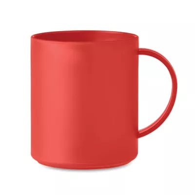 Kubek z PP wielokrotnego użytku 300 ml MONDAY - Czerwony (MO6256-05)